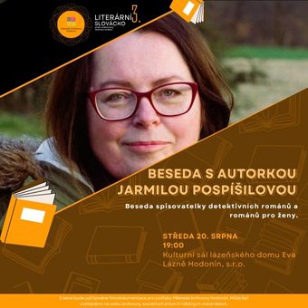 Beseda spisovatelky detektivních románů a románů pro ženy.